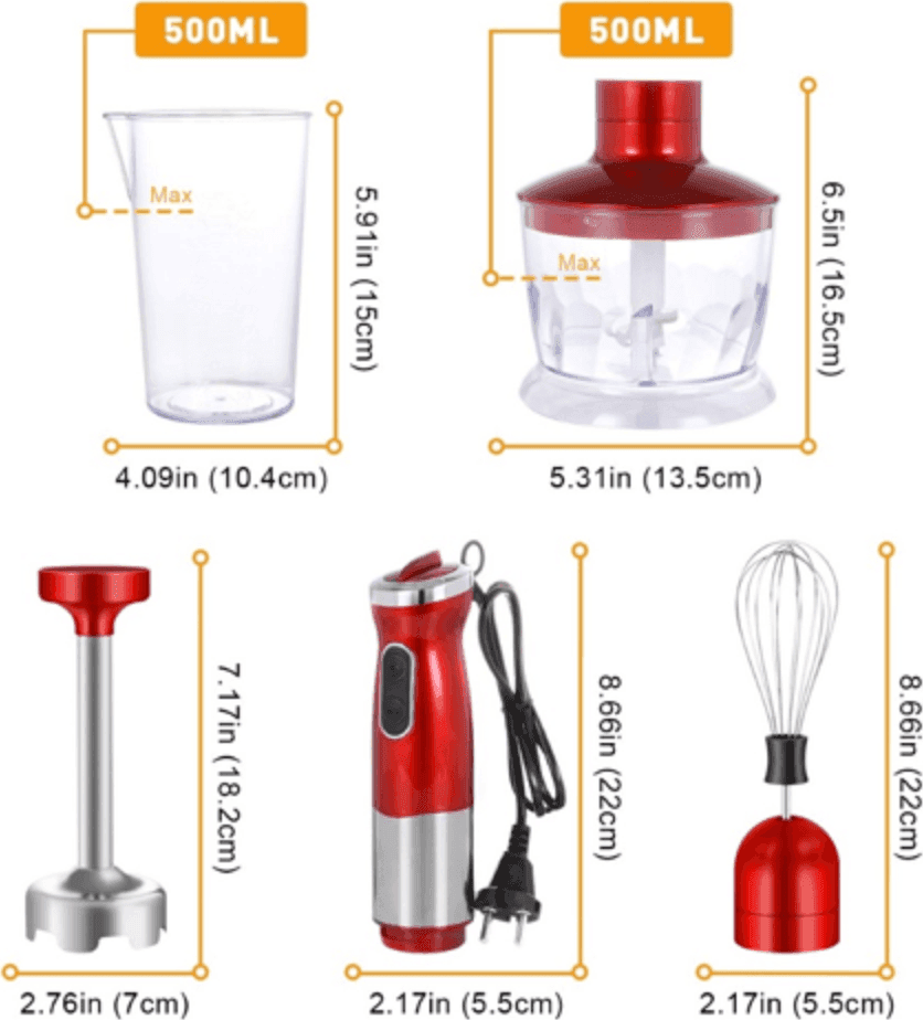 FRULLATORE AD IMMERSIONE MINIPIMER TRITATUTTO ELETTRICO DA CUCINA PROFESSIONALE - 3