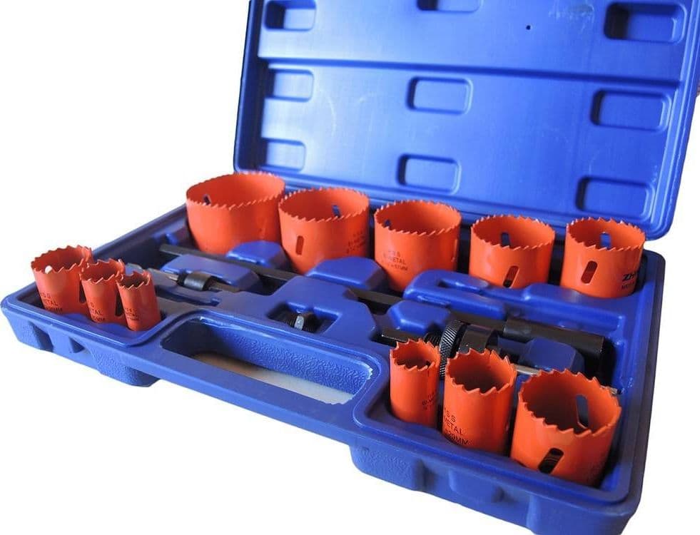 FRESE A TAZZA SEGHE BI METAL FRESA DA TRAPANO PER FERRO LEGNO ALLUMINIO 15PZ - 4