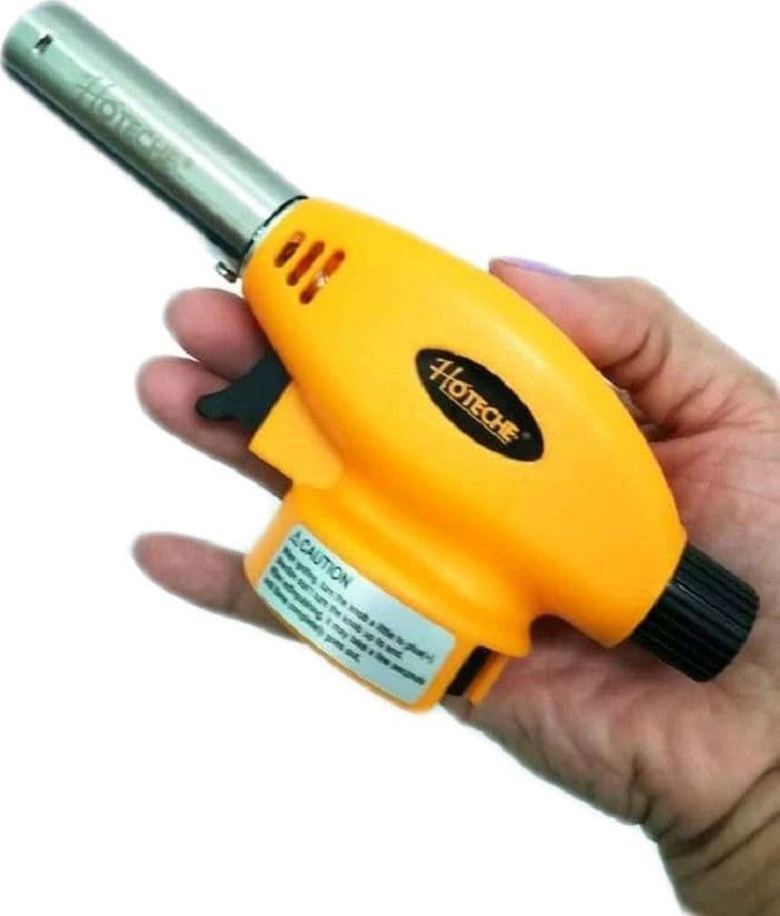 MINI CANNELLO BRUCIATORE TORCIA A GAS FIAMMA SALDATURA CARAMELLATORE FLAMBATORE - 3