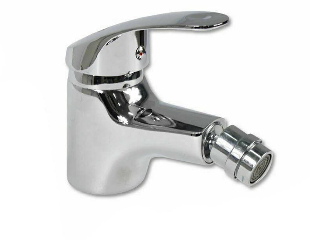 RUBINETTO MONOFORO BIDET MISCELATORE MONOCOMANDO DA BAGNO OTTONE CROMATO 52330A - 2