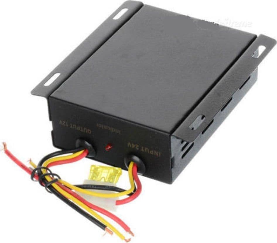 CONVERTITORE DC DA 24V A 12V 30A CORRENTE INVERTER AUTO CAMION BUS MOTO