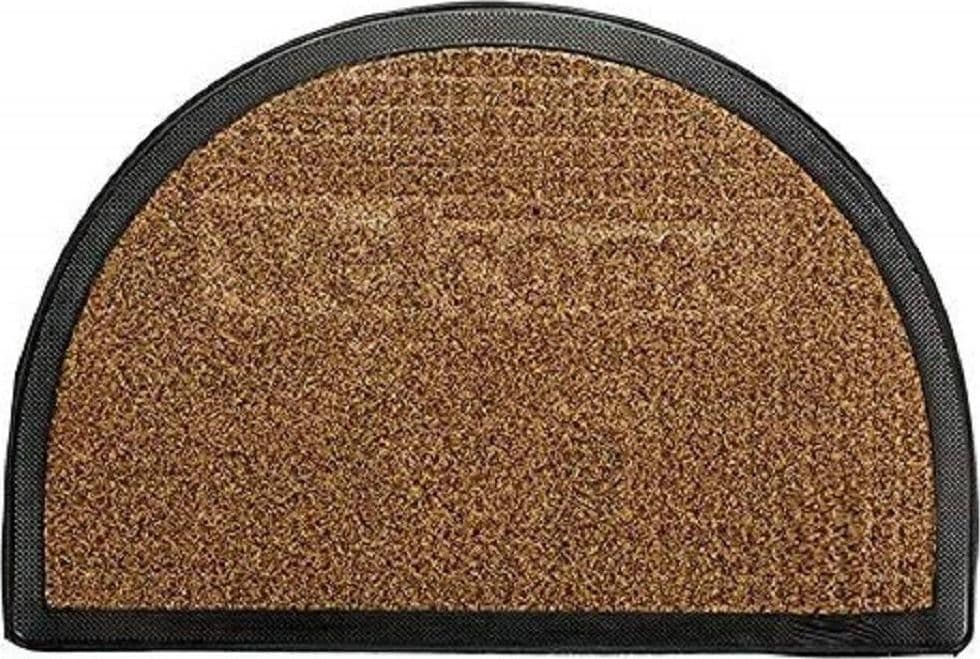 ZERBINO TAPPETO IN GOMMA MEZZA LUNA SCRITTA WELCOME 60X40CM ANTISCIVOLO INGRESSO - 4