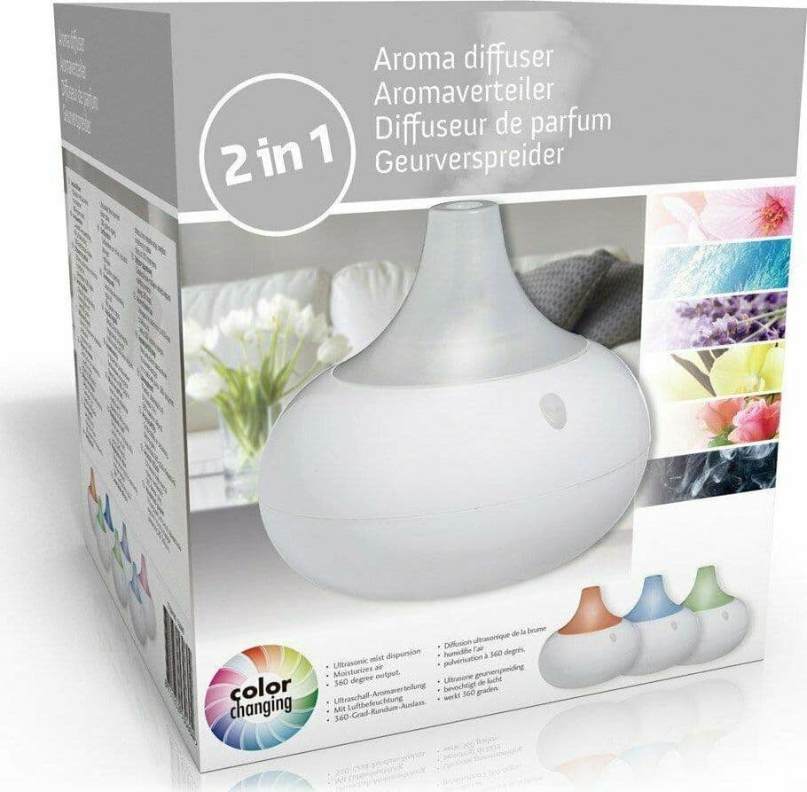 PROFUMATORE AMBIENTE DIFFUSORE UMIDIFICATORE LED RGB + 3 PROFUMATORI GRATIS - 5