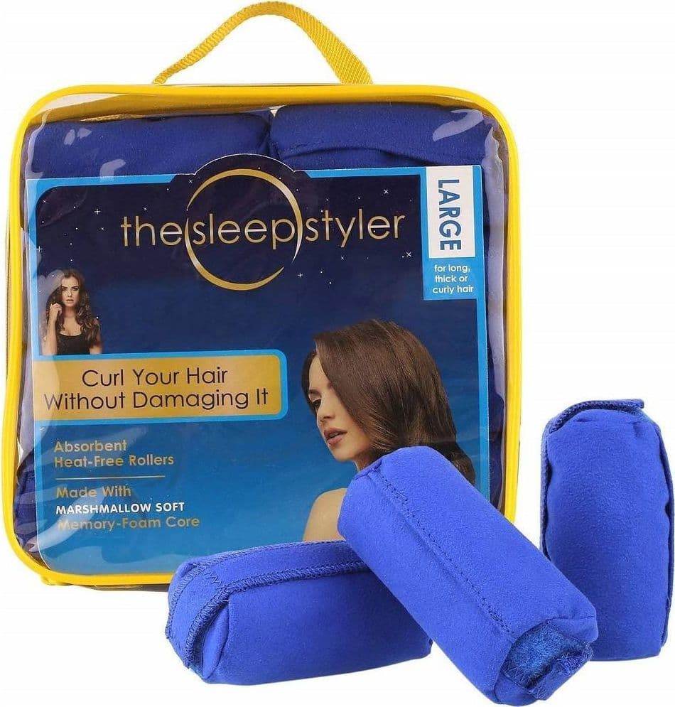 16 PZ BIGODINI MEMORY FOARM LARGE ARRICCIA CAPELLI RICCI PERFETTI DORMIRE NOTTE