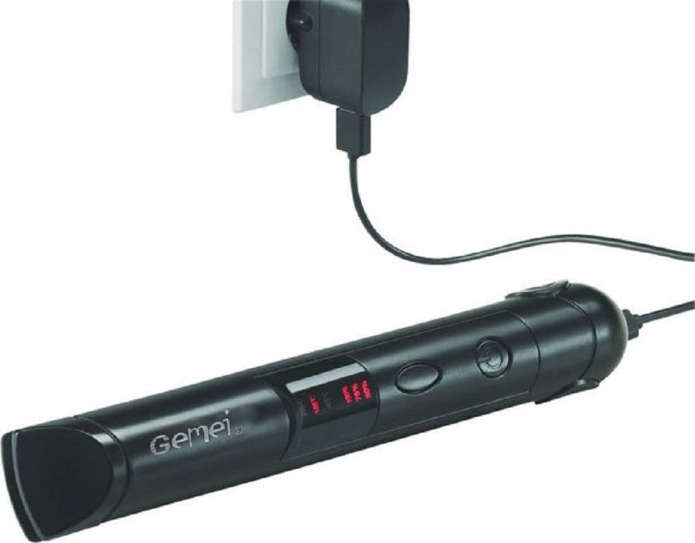 MINI PIASTRA IN CERAMICA CAPELLI LISCI RICARICABILE DA VIAGGIO BORSA 205°C GM-2975 - 4