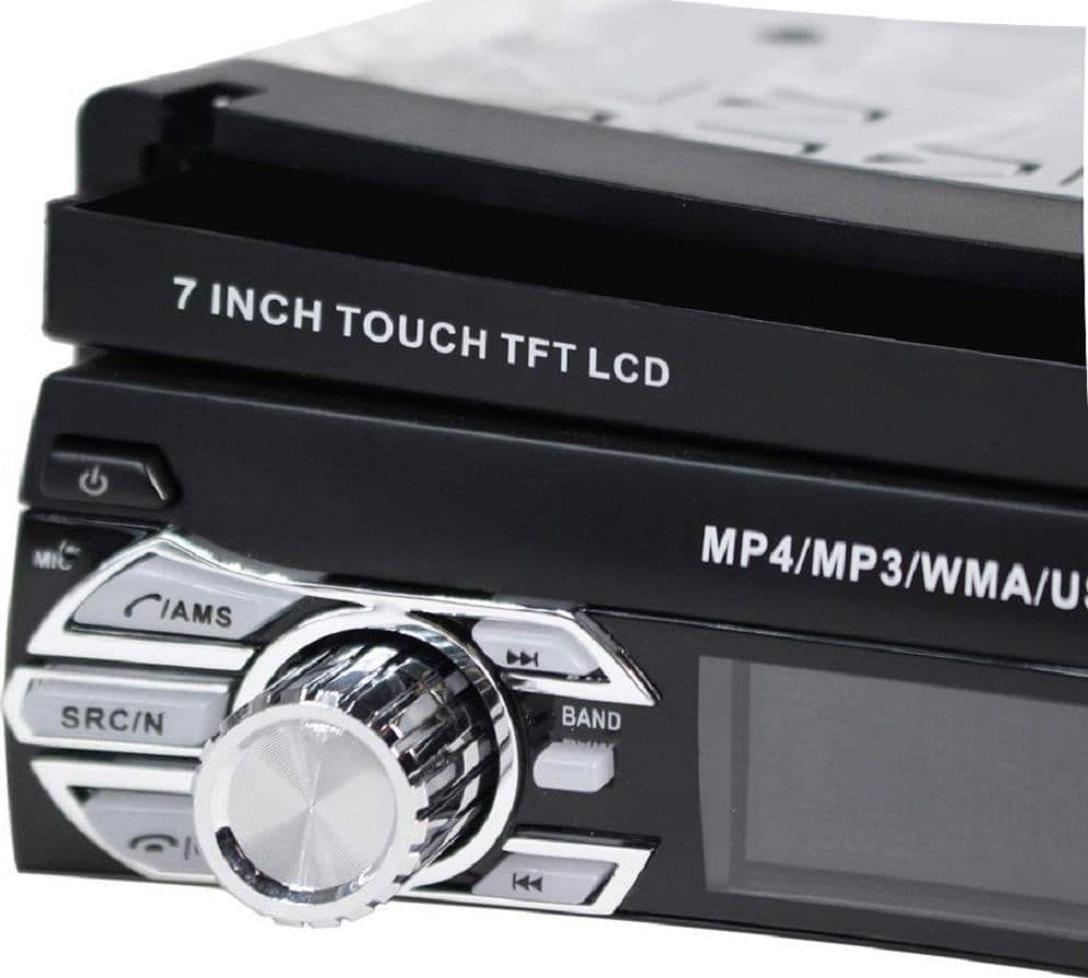 AUTORADIO 1 DIN CON SCHERMO A SCOMPARSA 7 STEREO AUTO TOUCH BLUETOOTH GPS USB SD - 5