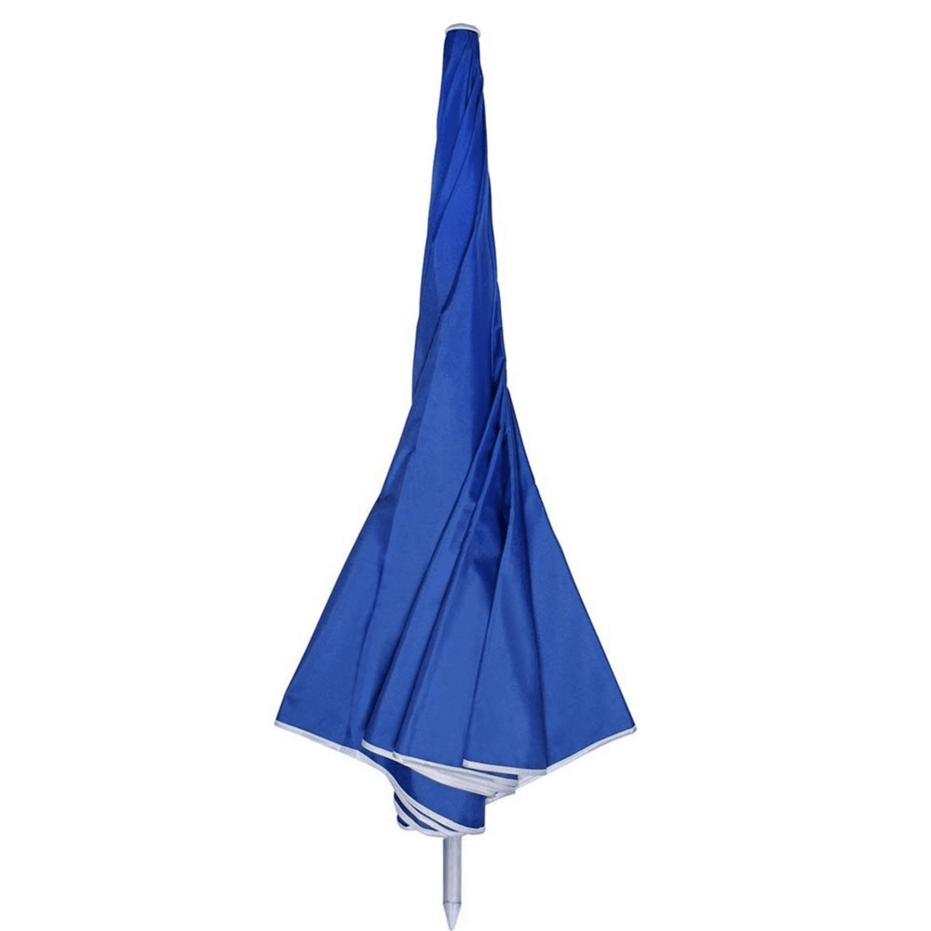 OMBRELLONE MARE SPIAGGIA GIARDINO PALO ALLUMINIO E TESSUTO GRANDE 240CM BLU - 2