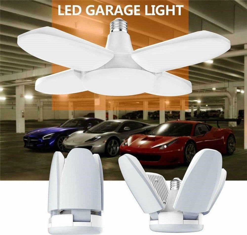 LAMPADA LAMPADARIO DEFORMABILE A LED SMD 60W 6000K 4 VIE BIANCA ATTACCO E27 - 7