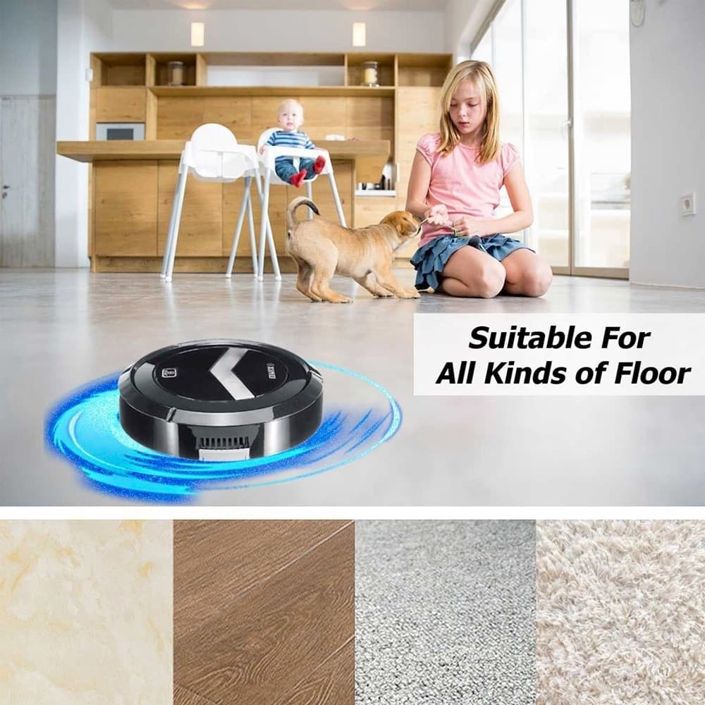 ROBOT ASPIRAPOLVERE AUTOMATICO ULTRASOTTILE SMART 1500PA SILENZIOSO NO SACCHETTO - 13