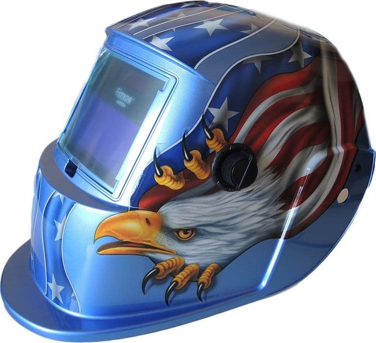 MASCHERA PER SALDATURA CASCO PER FABBRO PROTEZIONE A CRISTALLI LIQUIDI 92X42MM - 6