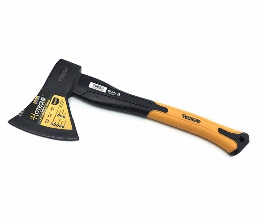 ASCIA SPACCA LEGNA PICOZZINO 600 GR ACCETTA LEGNO MANICO RESINA ERGONOMICO - 3