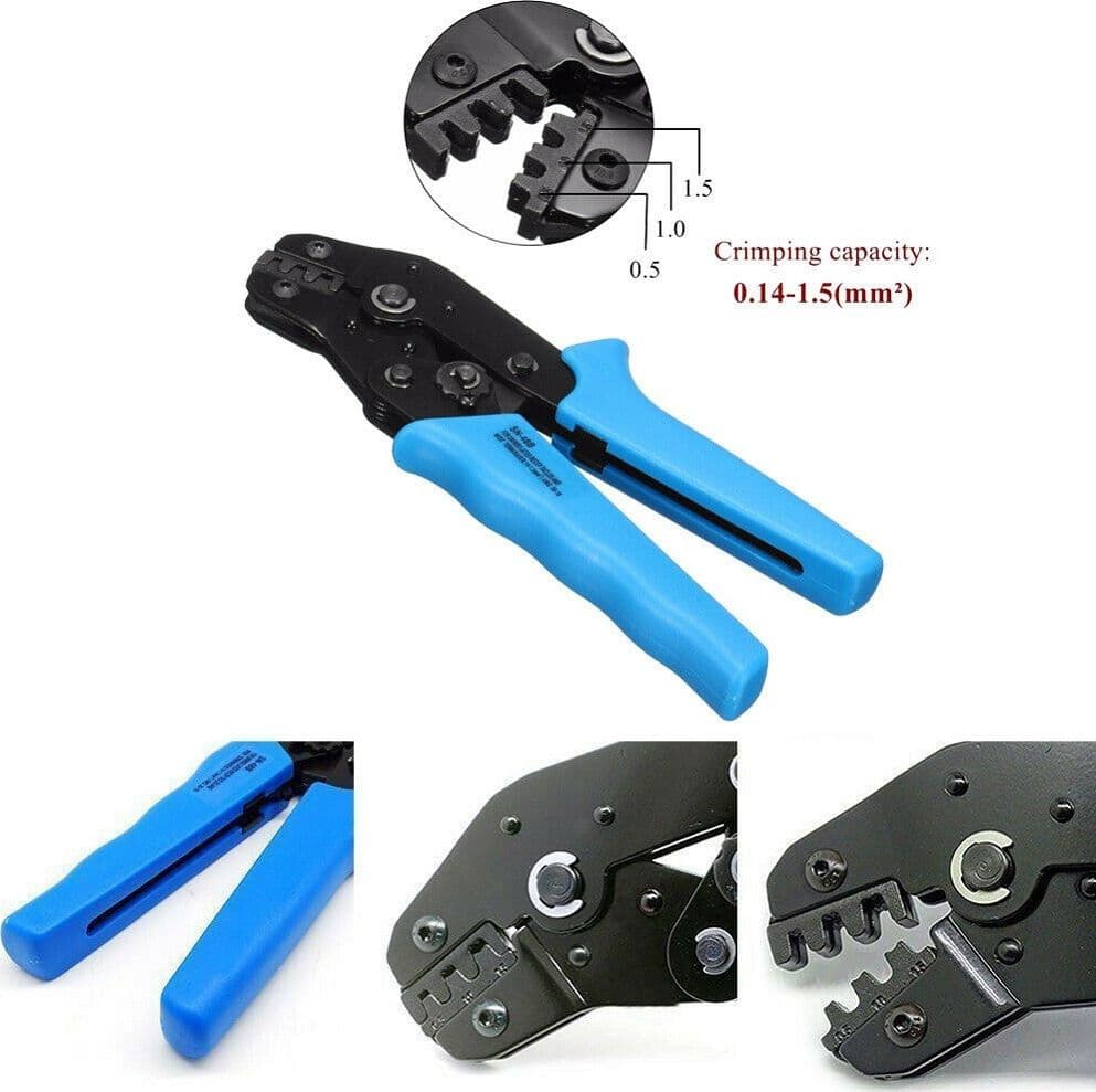 PINZA CRIMPATRICE PER TERMINALI AWG26-16 0.14-1.5 MM² CRIMPATURA SN-48B - 5