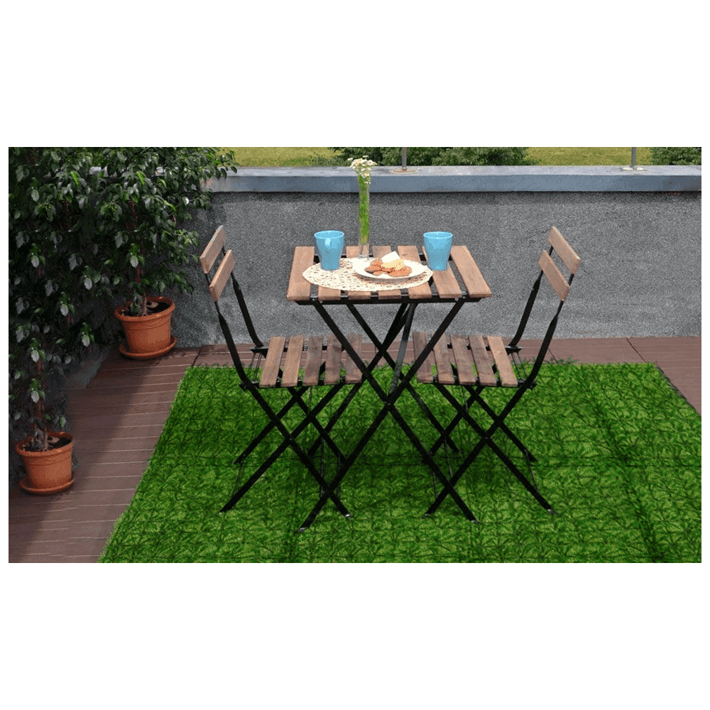 MATTONELLA IN ERBA SINTETICA REALISTICA PER GIARDINO 60 X 40 CM EFFETTO PRATO - 5