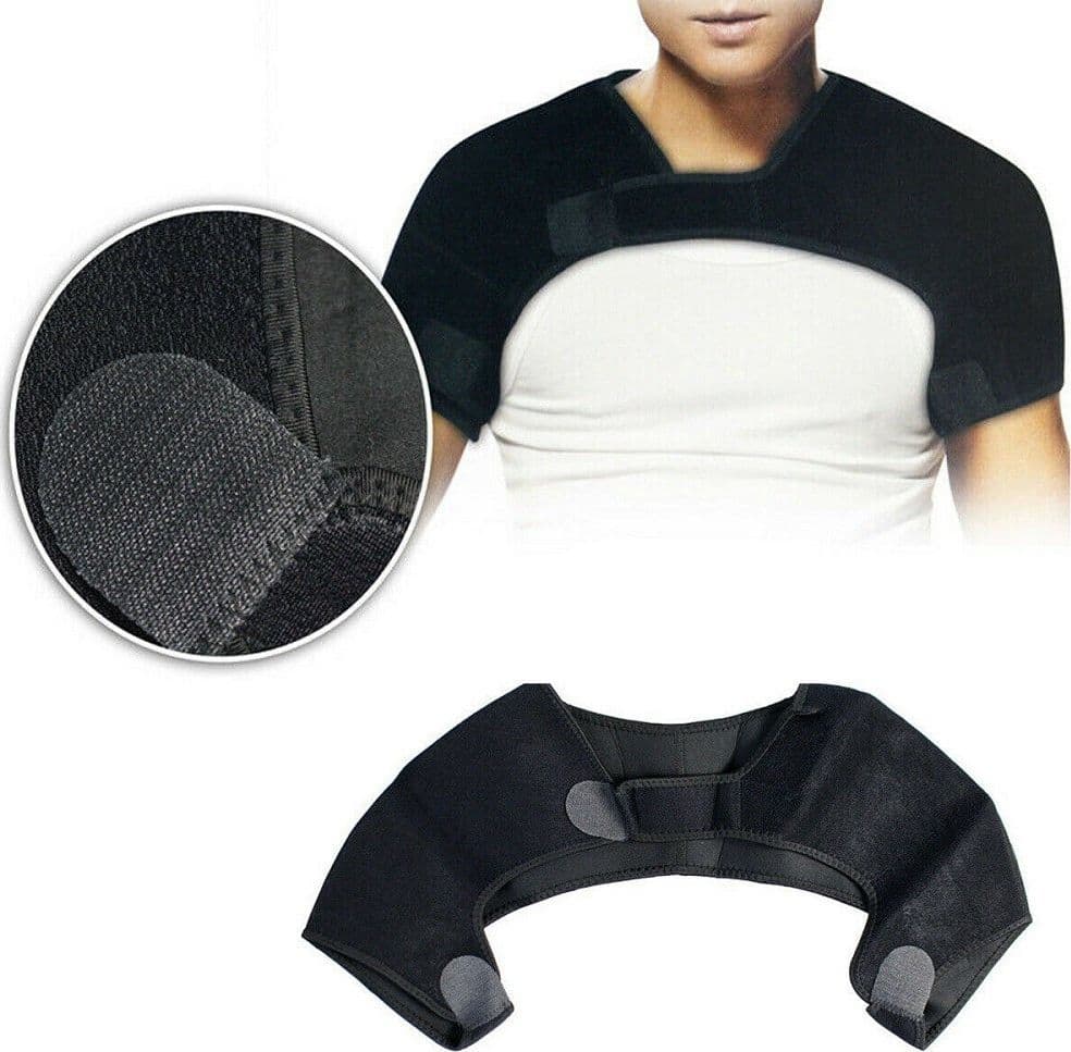 TUTORE SPALLE REGOLABILE SUPPORTO STRAPPI DOLORI FASCIA POSTURA NEOPRENE