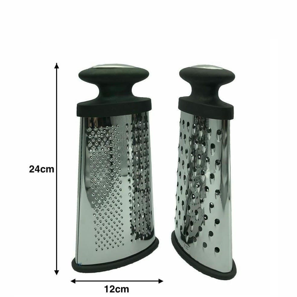 GRATTUGIA MANUALE 2 FACCE IN ACCIAIO INOX FRUTTA VERDURA FORMAGGIO