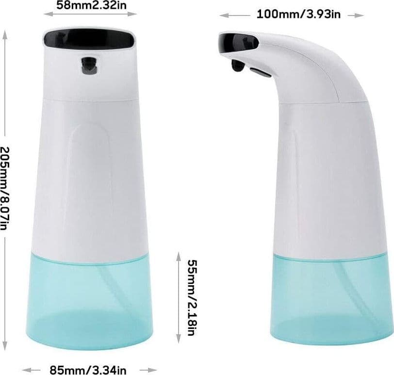 DISPENSER EROGATORE DOSATORE SAPONE AUTOMATICO INFRAROSSI CON FOTOCELLULA 280ML - 7