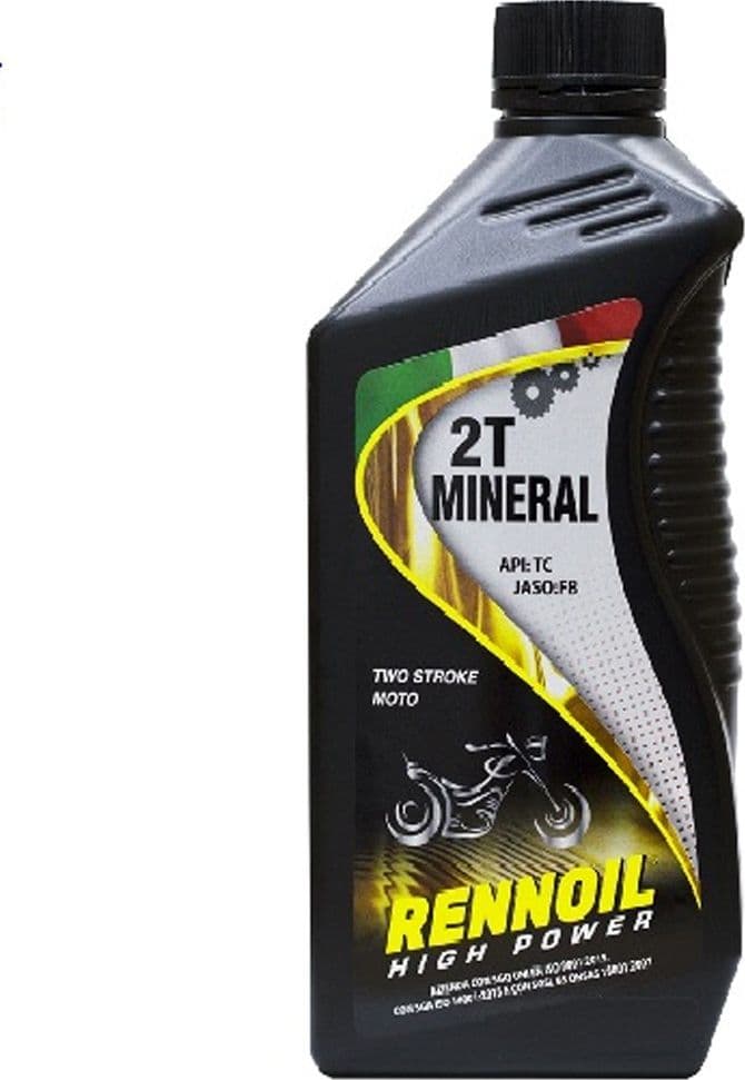 OLIO MOTORE LUBRIFICANTE MISCELA PER MOTORINI MOTO A DUE TEMPI RENNOIL HIGH POWER 2T