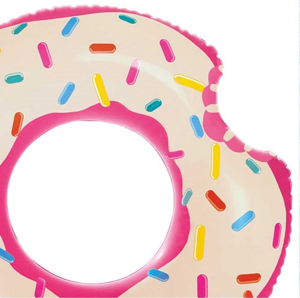 SALVAGENTE CIAMBELLA GONFIABILE STAMPA DONUTS MANGIUCCHIATA 107 CM MARE PISCINA - 5