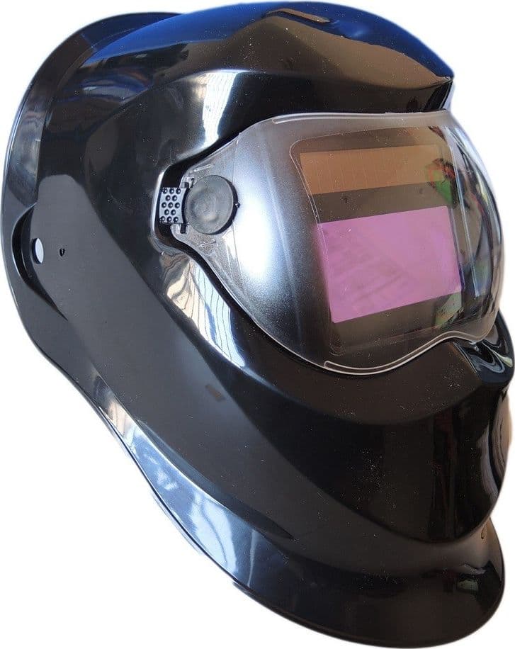 MASCHERA SALDATURA CASCO PER FABBRO PROTEZIONE CRISTALLI LIQUIDI VISIERA - 5