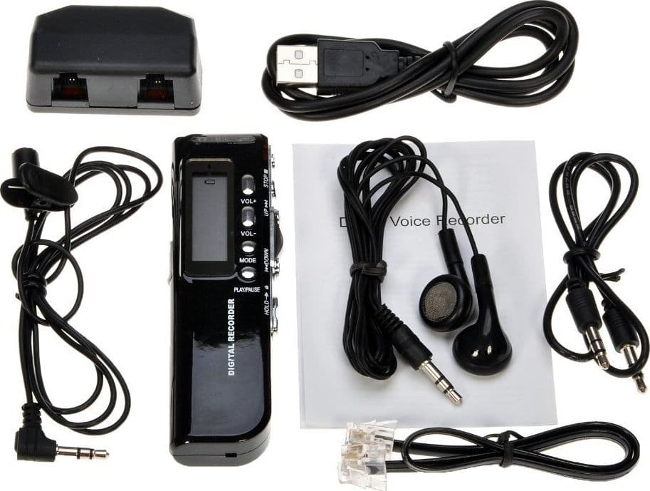 MINI REGISTRATORE VOCALE USB DIGITALE 8GB LETTORE MP3 USB VOICE RECORDER 518 - 7