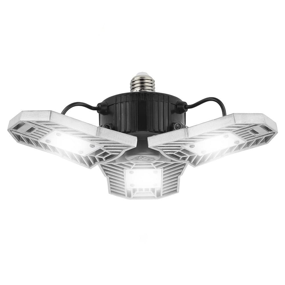 LAMPADA LAMPADARIO LED SMD 60W 6000K 6000 LUMEN DEFORMABILE ATTACCO E27 - 6