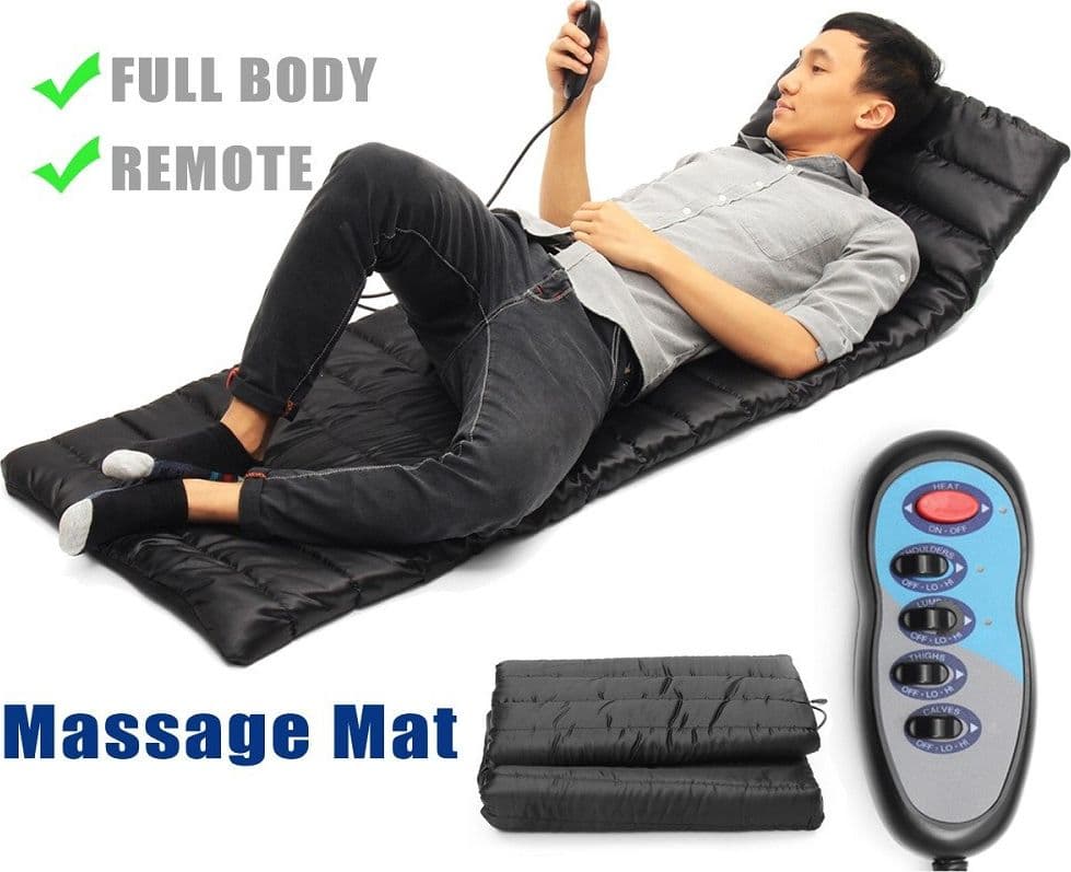 MATERASSINO MASSAGGIANTE VIBRANTE A 9 ZONE CON 4 AREE VIBRANTI MASSAGGIO SHIATSU - 7