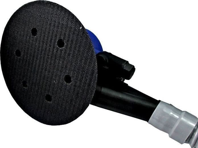 LEVIGATRICE ORBITALE AD ARIA CON TUBO ASPIRA POLVERE PER COMPRESSORE 6" 150mm - 4