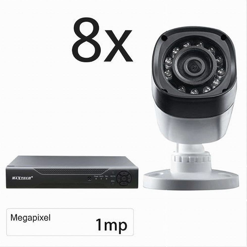 KIT TELECAMERE DI SICUREZZA DVR 8 CANALI VIDEOSORVEGLIANZA 720P MAXTECH KIT-DVR8 - 3