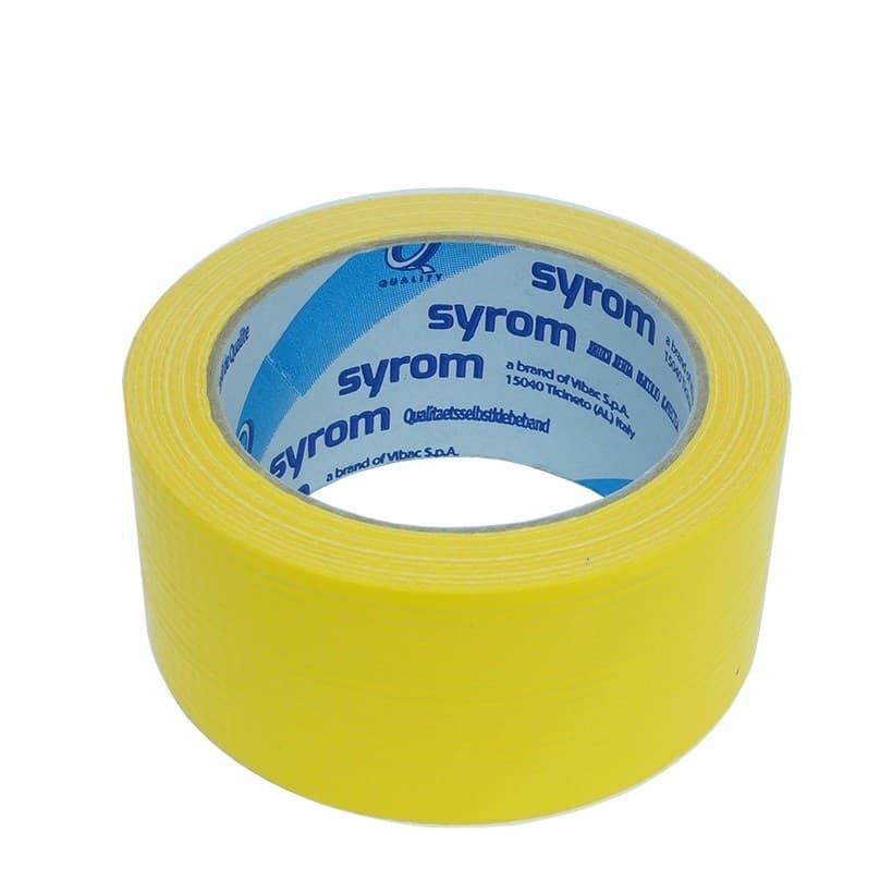 NASTRO AMERICANO GIALLO TELATO RESISTENTE 50 MM X 25 MT SIGILLA RIPARA IMBALLA
