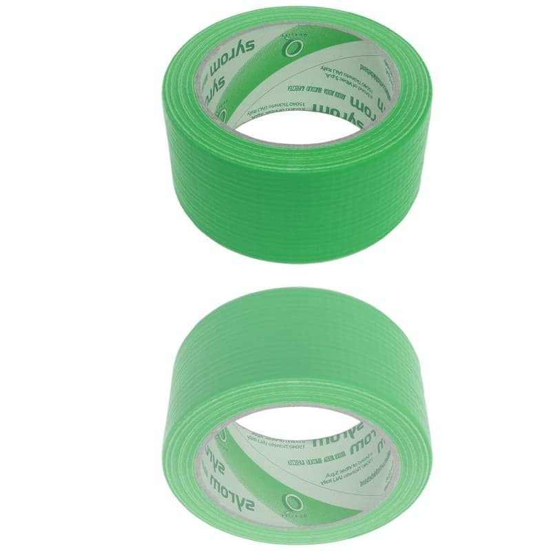 NASTRO AMERICANO VERDE TELATO RESISTENTE 50 MM X 25 MT SIGILLA RIPARA IMBALLA