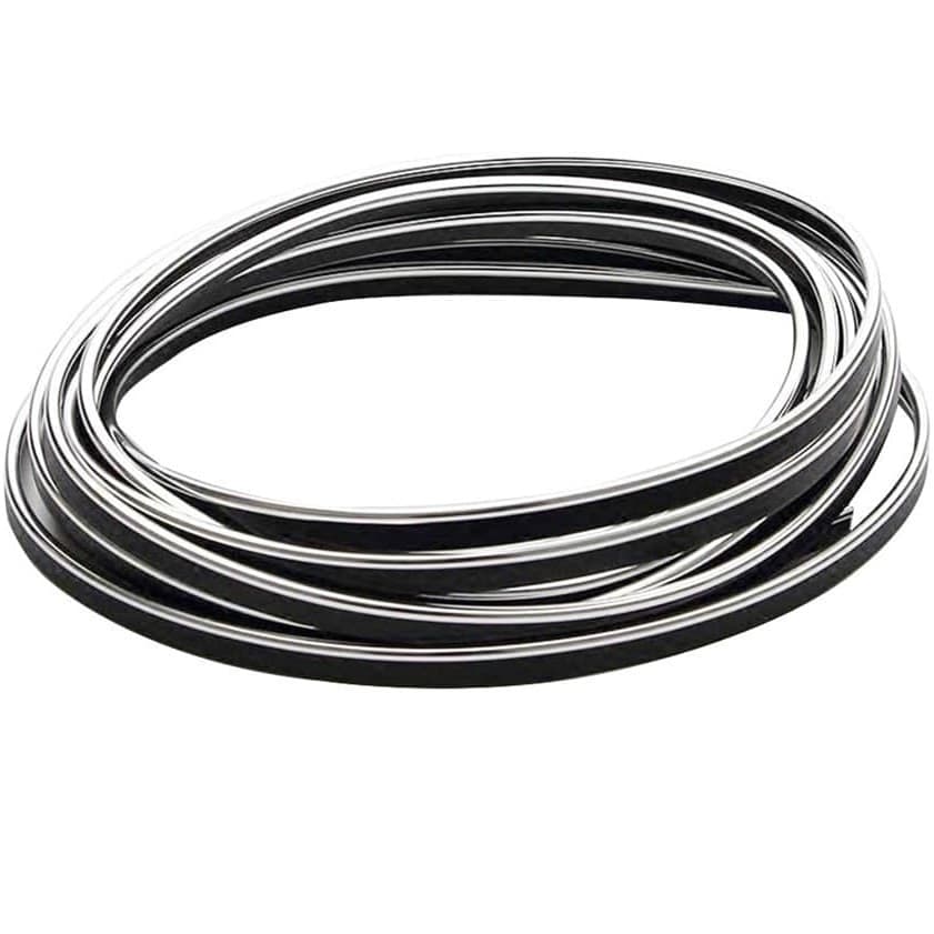 STRISCIA PROFILO DECORATIVA ADESIVO CROMATO CROMATA ARGENTO WS1180 INTERNO AUTO