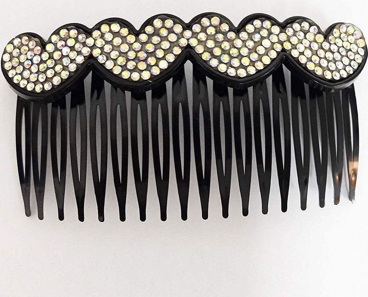 FERMAGLIO PETTINE FERMACODA STRASS BRILLANTINI GLITTER FERMA CODA FERMA CAPELLI