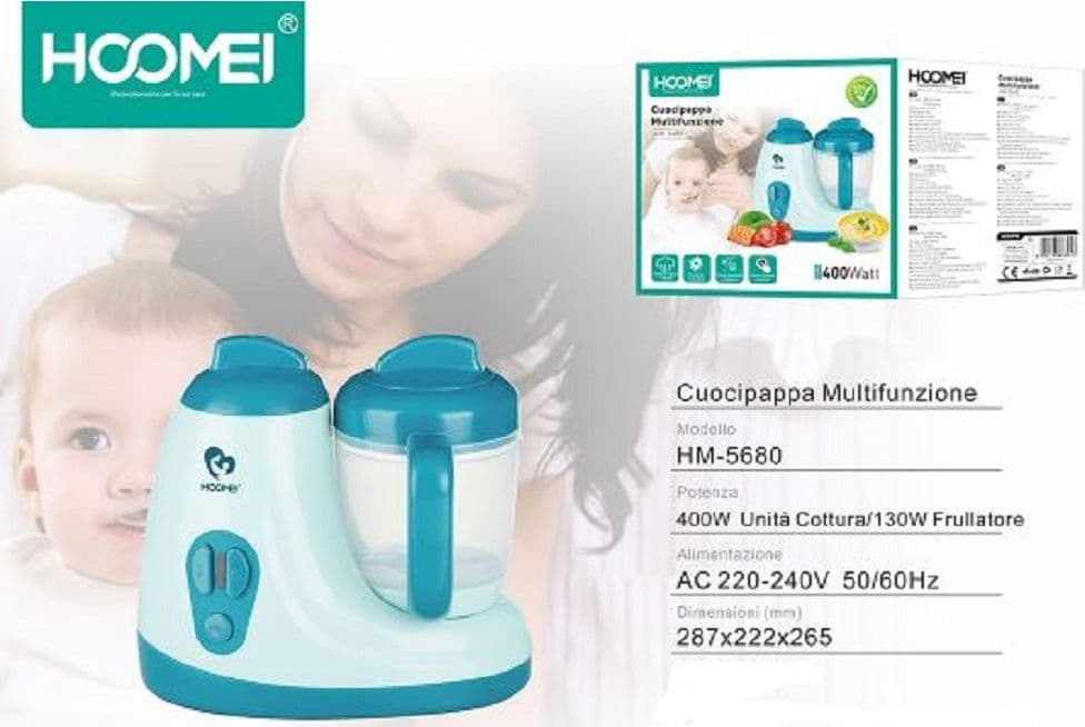 CUOCIPAPPA MULTIFUNZIONE 400 WATT FRULLATORE OMOGENEIZZATORE PER SVEZZAMENTO - 3