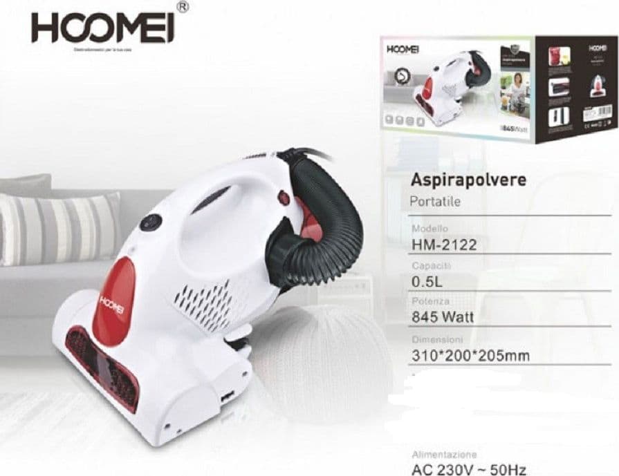 ASPIRAPOLVERE PORTATILE 845 W CON SISTEMA DI FILTRAZIONE MULTI CICLONICO HM-2122