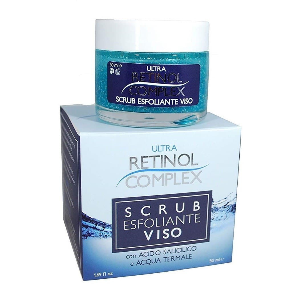 CREMA SCRUB ESFOLIANTE VISO 50ML ACIDO SALICILICO ACQUA TERMALE PELLE IDRATANTE
