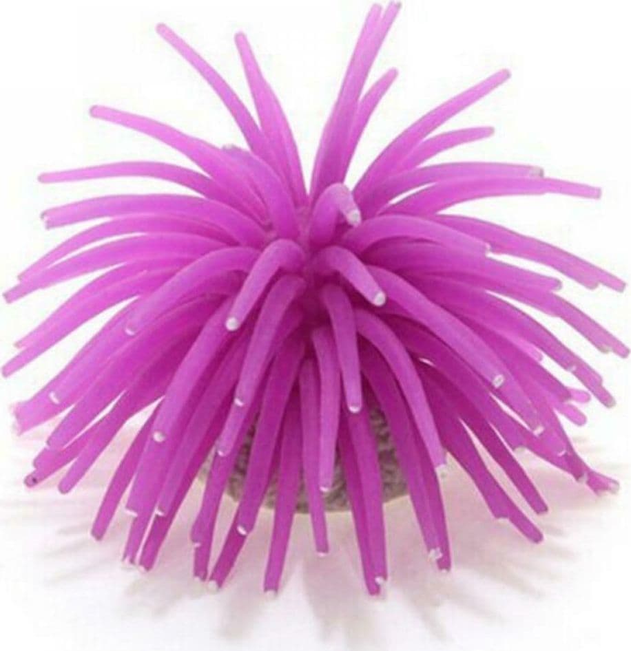 PIANTA FINTA CORALLO SILICONE COLOR VIOLA ARTIFICIALE PER DECORAZIONI ACQUARIO