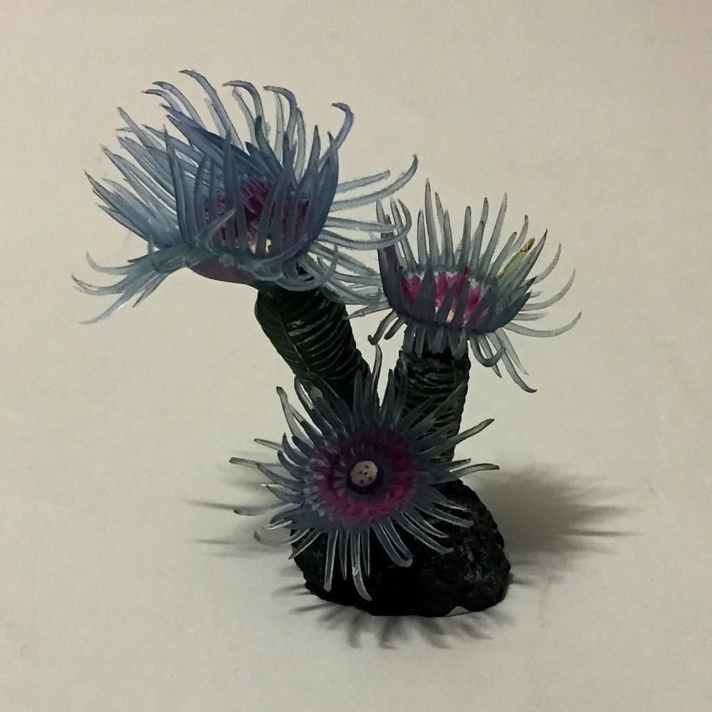 PIANTA CORALLO ARTIFICIALE FINTO PER DECORAZIONE ACQUARIO BLU VIOLA VASCA PESCI - 6