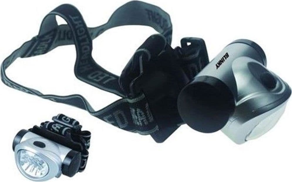 TORCIA LED FRONTALE DA TESTA LUCE LAMPADA RICARICABILE 6 LED CAMPING CACCIA - 5