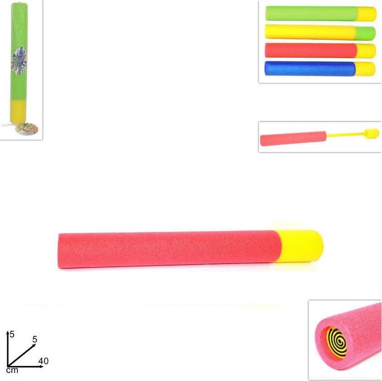 TUBO SPARA ACQUA SPRUZZA ACQUA DIVERTIMENTO MARE BAMBINI ESTATE GIOCO 40CM