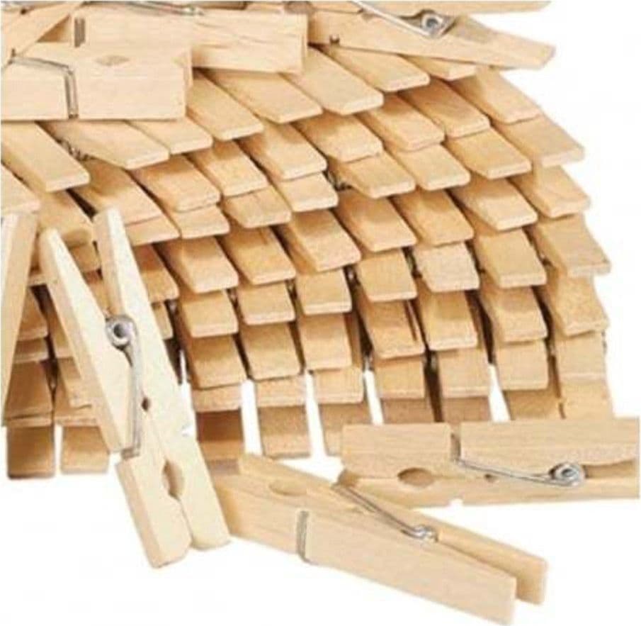 180 MOLLETTE PER DECORAZIONI BUCATO PANNI LEGNO STENDINO LAVAGGIO DECOUPAGE - 2