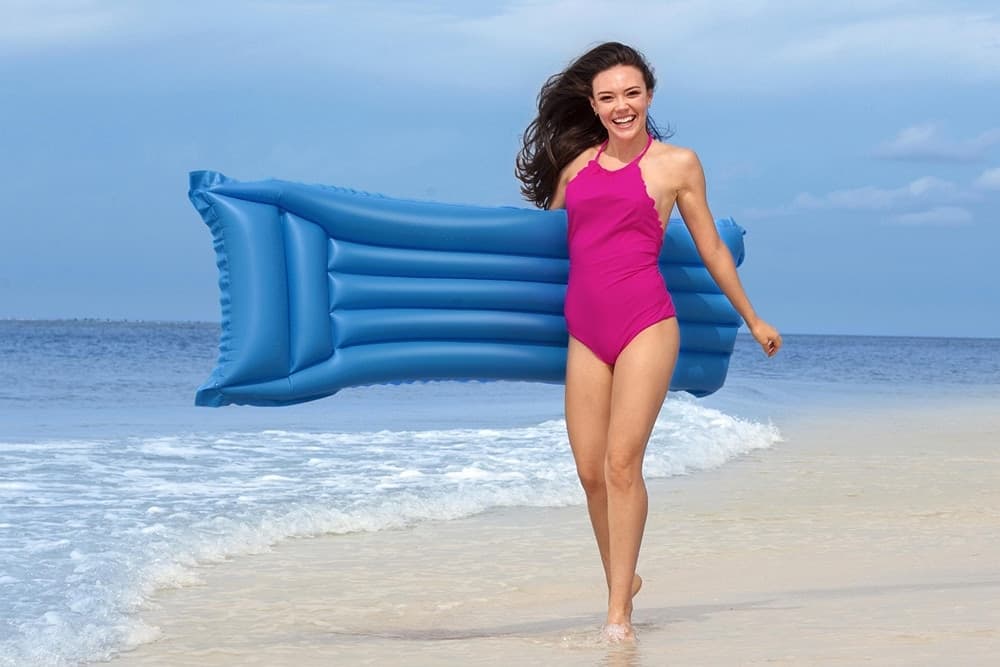 MATERASSINO MATERASSO GONFIABILE SINGOLO PER MARE PISCINA SDRAIO 183X69 LETTINO 44007 - 9
