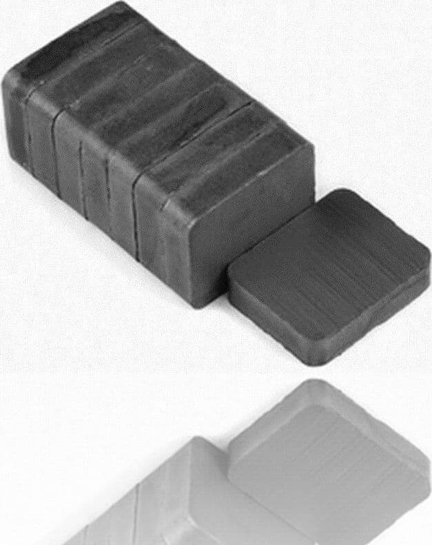 SET 12 CALAMITE POTENTI MAGNETI MAGNETICHE PER FIMO FERRITE 20X12X3CM DIDATTICHE
