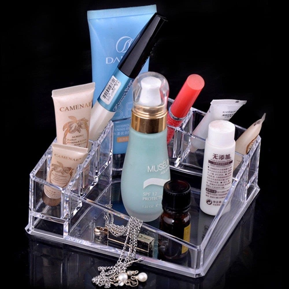 ORGANIZZATORE CONTENITORE PORTA TRUCCHI ESPOSITORE MAKE UP ROSSETTI GIOIELLI - 3