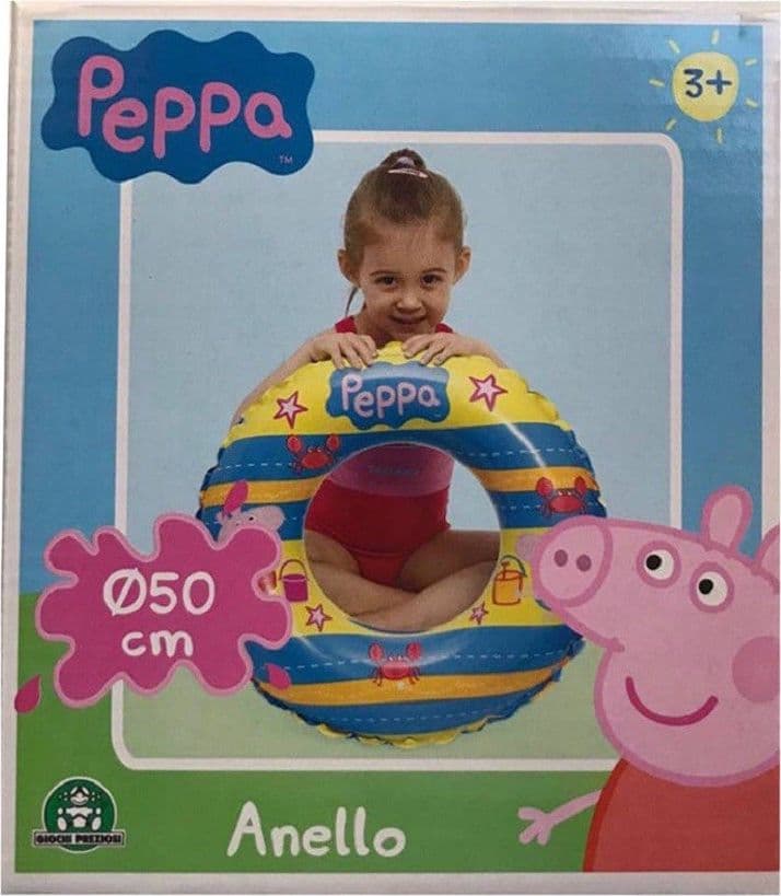 PEPPA PIG SALVAGENTE GONFIABILE CIAMBELLA MARE PISCINA SPIAGGIA BAMBINO 50CM - 2