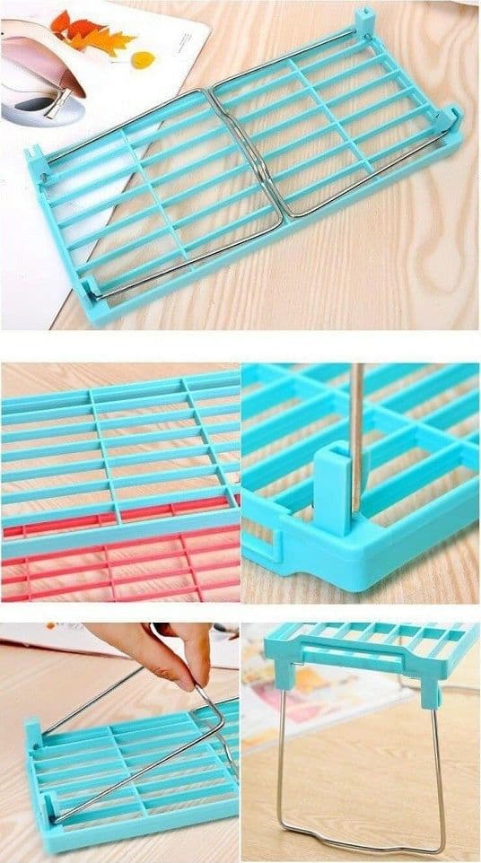PORTA STOVIGLIE MENSOLE ACCESSORI SALVASPAZIO PER CUCINA RIPIANO COMPONIBILE - 6