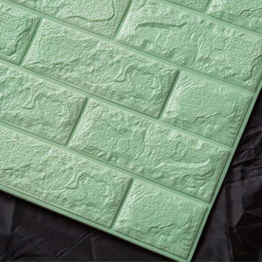 PANNELLO SPUGNA 3D MATTONI TURCHESE ADESIVO PARETI SFONDO CASA MURI 30X60CM