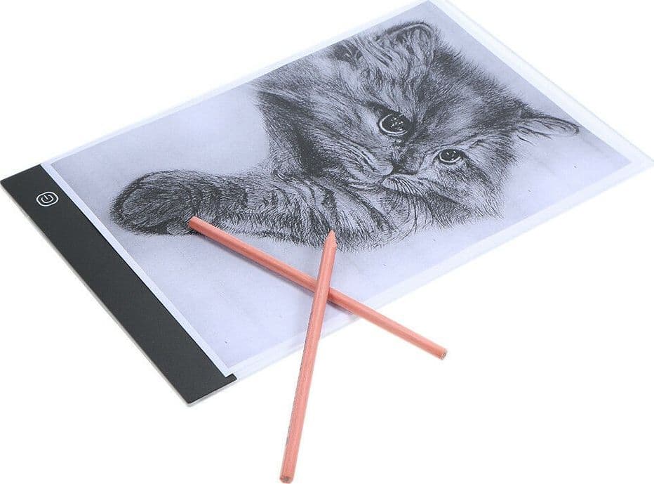 LED ART LIGHT PAD TAVOLO SUPPORTO LUMINOSO PER TRACCIARE DISEGNI ARTISTI FTO A4 - 11