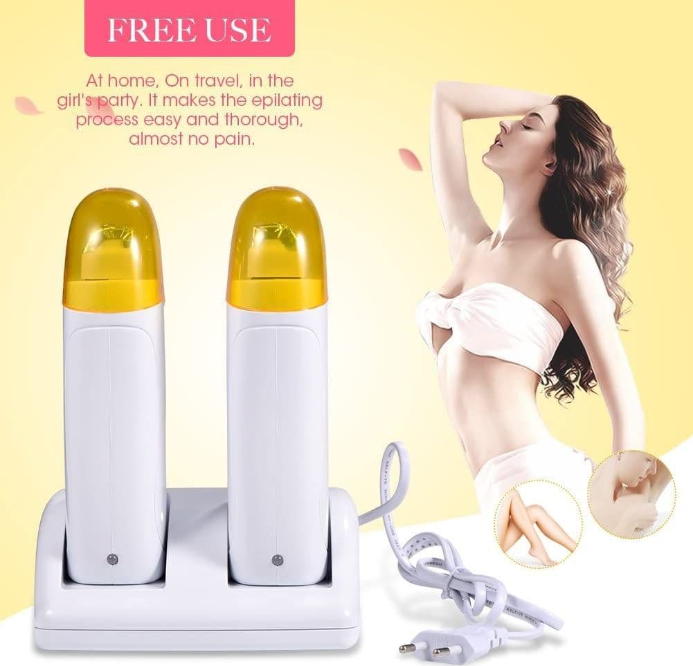 KIT DOPPIO SCALDACERA RULLO + RICARICA BASE PER STRISCE DEPILATORIE CERA CERETTA - 13