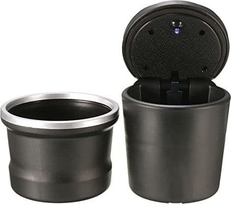 POSACENERE AUTO LUCE LED PORTACENERE FURGONE BARATTOLO UFFICIO CASA PORTATILE - 5