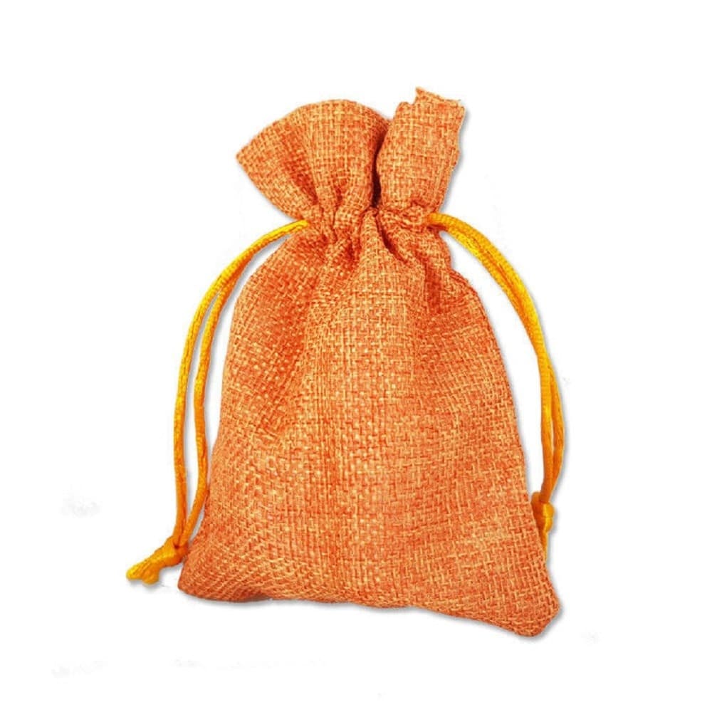 12 X SACCHETTI STOFFA PORTA CONFETTI MATRIMONIO NASCITA BATTESIMO BOMBONIERA - 9